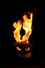 burning pumpkin